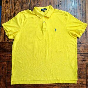 U.S. POLO ASSN. Yellow Shirt. Plus Size 3XL